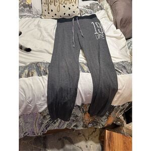 Vs Pink black  cozy knit joggers sleep pants pj pajama w/bandage logo waistband